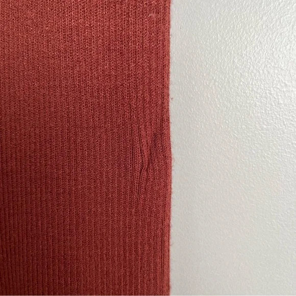 Free People Emilie Knit Two Piece Sweater Set Top Pants Cherry Cola Women’s M - Picture 12 of 16